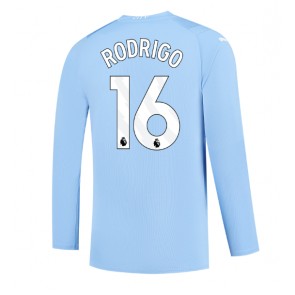 Maillot de foot Manchester City Rodri Hernandez #16 Domicile 2023-24 Manche Longue